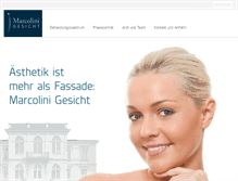 Tablet Screenshot of marcolini-gesicht.de
